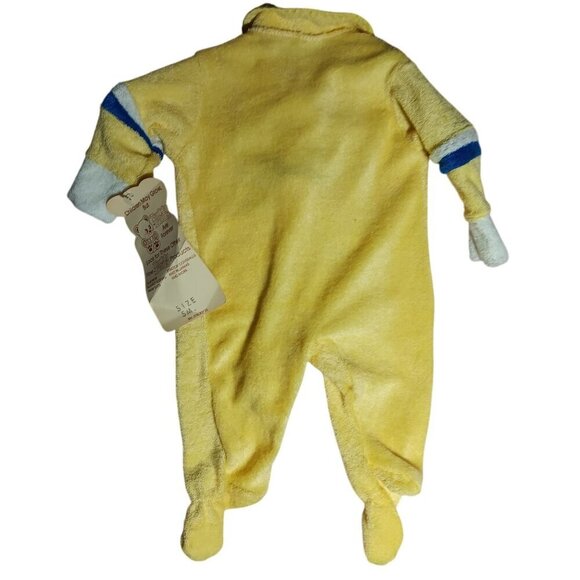 Vintage Teddy Bears Kleintots Yellow Soccer Footed Baby Romper Small Polyester - Picture 2 of 6